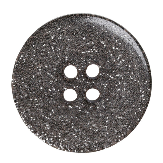 Bottoni Glitter - Nero - Diverse dimensioni - Go Handmade
4
