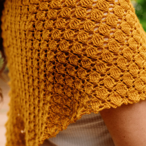 Grisaille - Scialle Triangolare in Pizzo
3