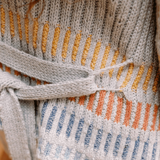 Fusing Cardigan - Cardigan Aperto con Cintura
3