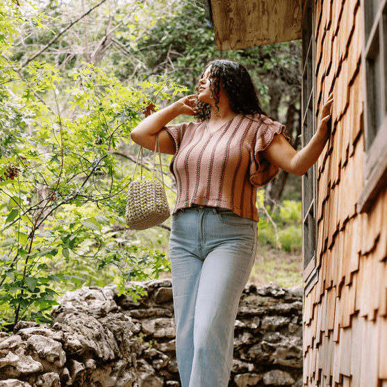 Dalle de Verre - Top con Maniche con Volant
4