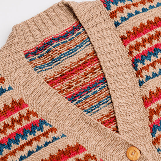 Ottolie - Cardigan chevron con tasche
8
