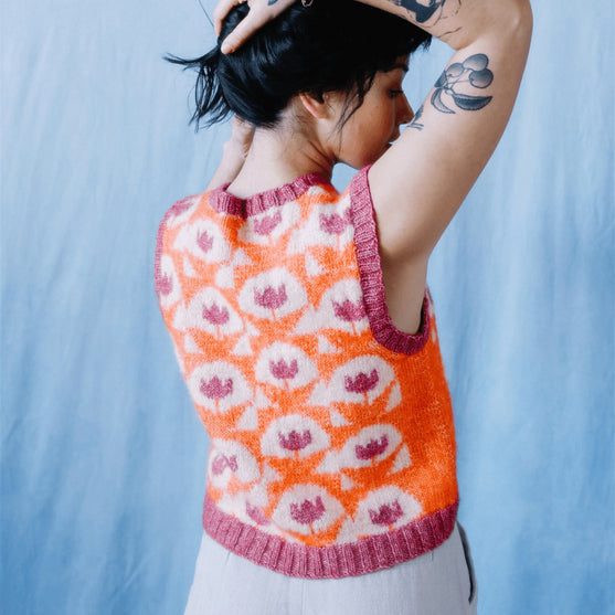 Quite Contrary - Gilet con lavorazione a colori
2