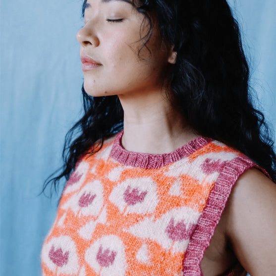 Quite Contrary - Gilet con lavorazione a colori
3