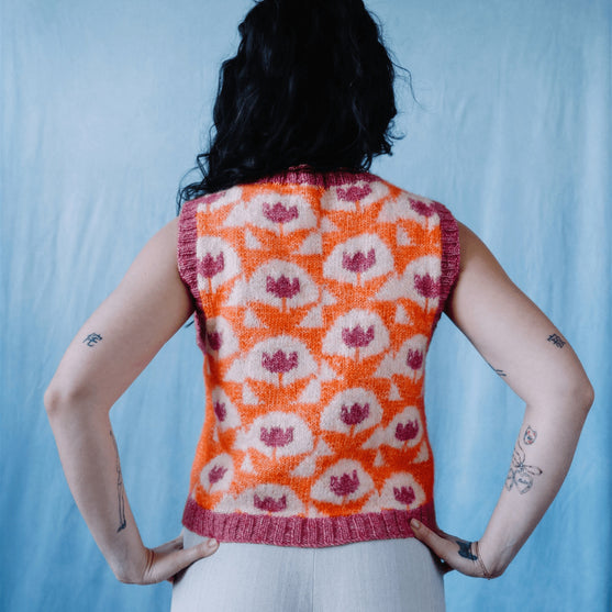 Quite Contrary - Gilet con lavorazione a colori
6