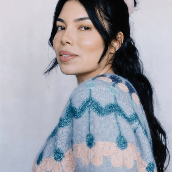 Whim - Maglione con lavorazione a colori
4