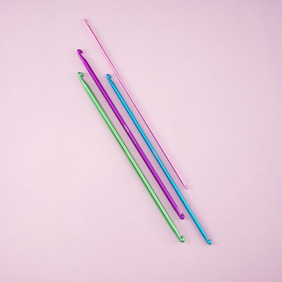 Uncinetto tunisino doppio in alluminio - 28 cm - Hobbii
4