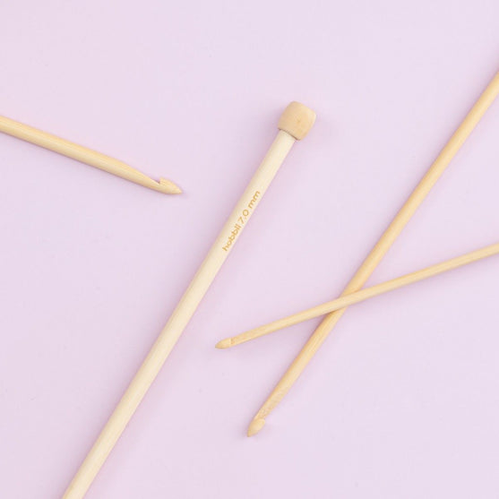 Uncinetto tunisino in bamboo - 25 cm - Hobbii
5