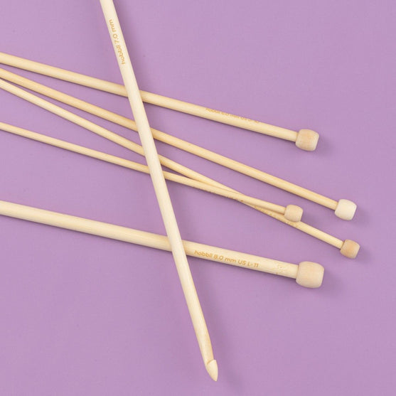 Set di uncinetti tunisini in bamboo - 25 cm - Hobbii
6