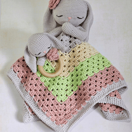 Retro Bunny Love - Copertina delle coccole e sonaglio
2