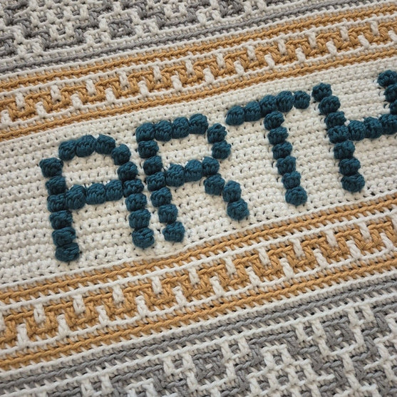 Lullaby Name Mosaic - Copertina per neonato personalizzata
6