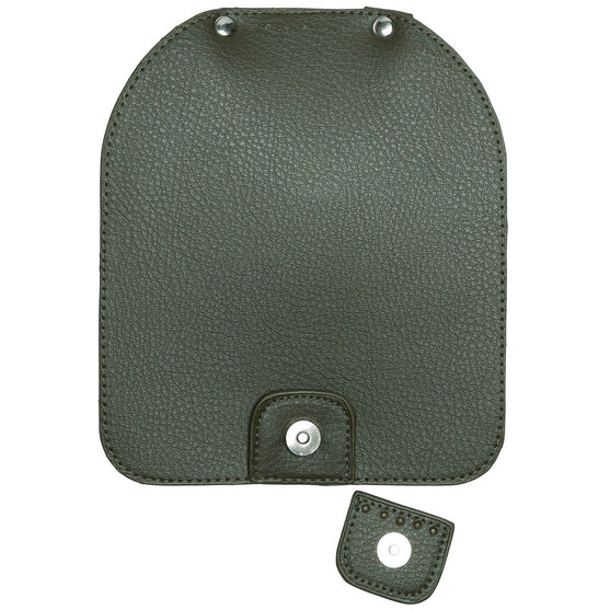 Chiusura per borsa con bottone magnetico - Green/Silver - Go Handmade
2
