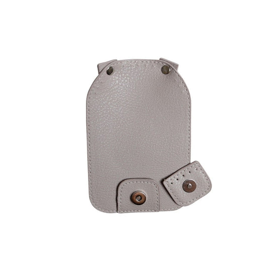 Chiusura per borsa con bottone magnetico - Beige/Argento - Go Handmade
4