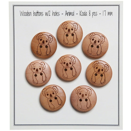 Bottoni con animali - 17 mm - Go Handmade
6
