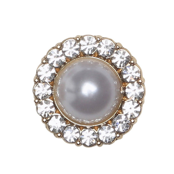 Bottoni in perla con pietra - Dorato - Diverse dimensioni - Go Handmade
3