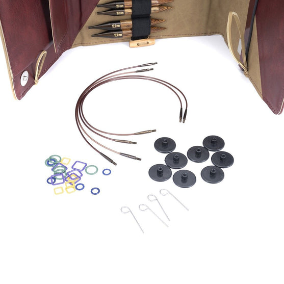 Ginger Regal - Set di ferri circolari intercambiabili corti - Betulla - KnitPro
4