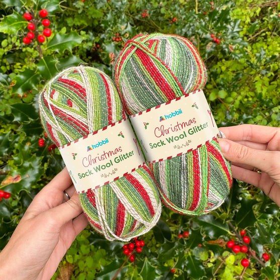 Christmas Sock Wool Glitter (Edizione Limitata) - Hobbii
7
