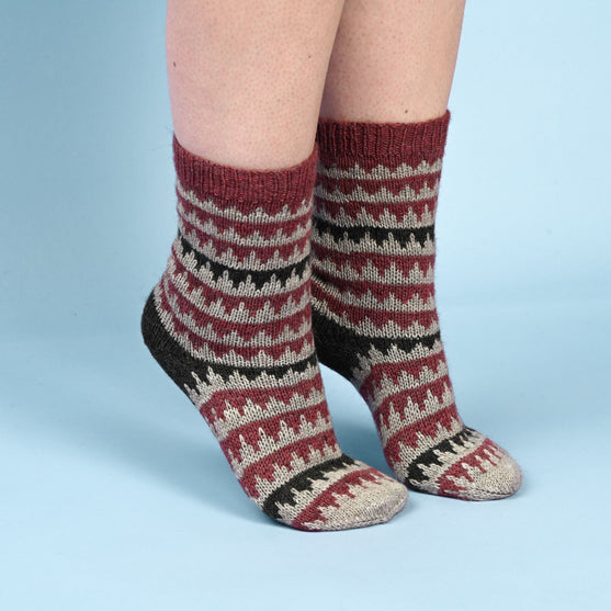 Socks in Fair Isle pattern
2