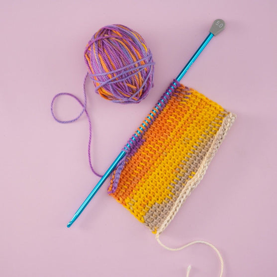 Uncinetto tunisino in alluminio - 27 cm - Hobbii
2