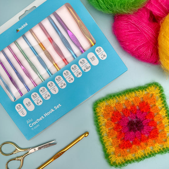 Set di uncinetti in alluminio - 11 misure - Hobbii
4