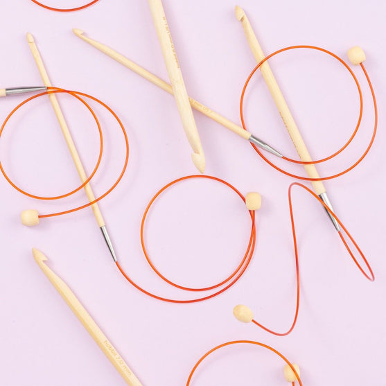 Uncinetto tunisino in bamboo con cavo - 50 cm - Hobbii
4