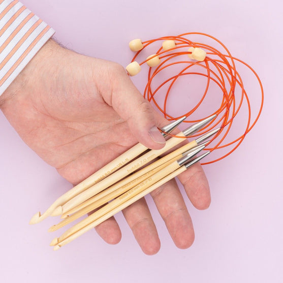 Uncinetto tunisino in bamboo con cavo - 50 cm - Hobbii
6