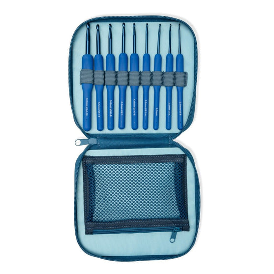 Set di uncinetti Cosmo - 9 dimensioni - Indigo - Hobbii
2