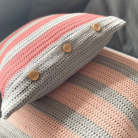 Cuscino in cotone a strisce – Square
2