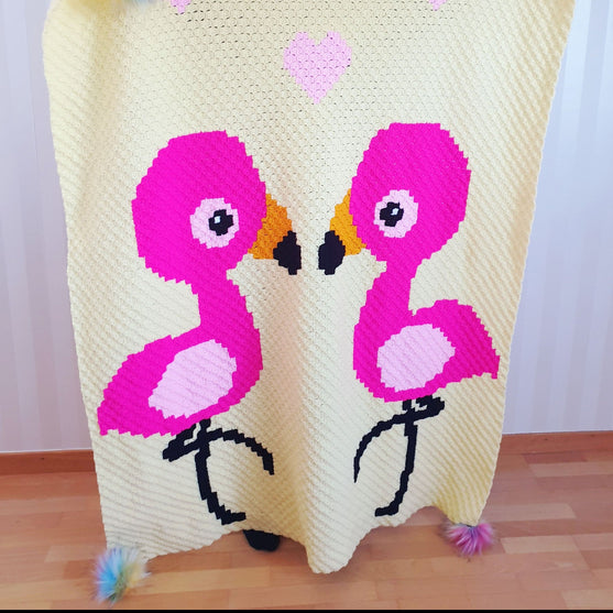Coperta- Flamingo Love
5