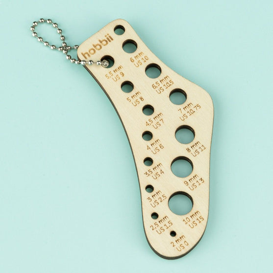 Portachiavi con calibro per ferri da maglia - Calzino - Hobbii
5