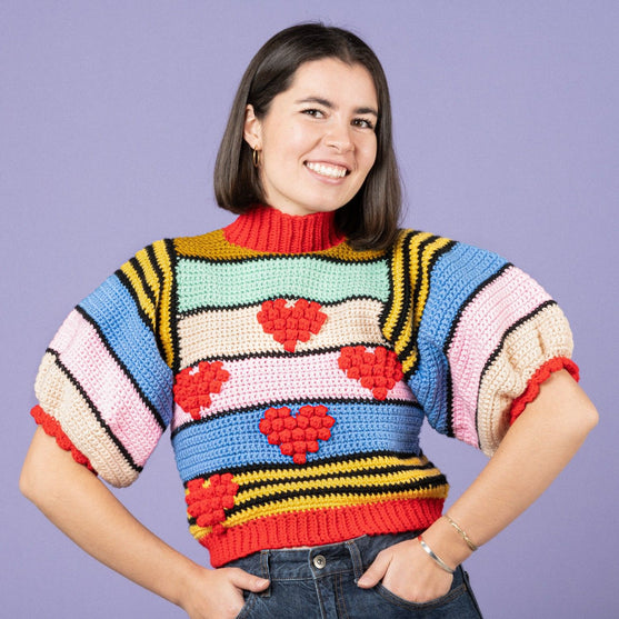 Heart on Crop - Maglione
3
