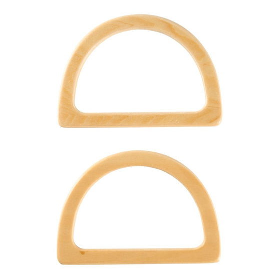 Manici per borsa in legno - Forma a D - Hobbii
2