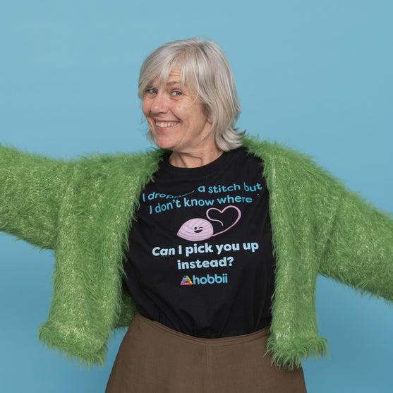 Dropped A Stitch T-shirt - Yarniis (Edizione limitata) - Hobbii
7