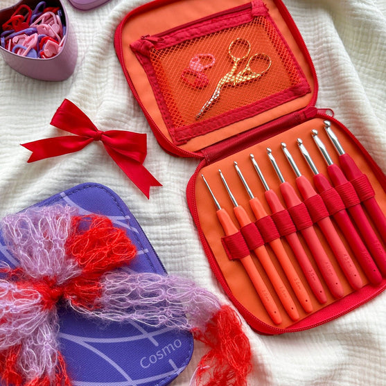 Set Uncinetti Easy Touch - Berry - 9 dimensioni - Hobbii
10