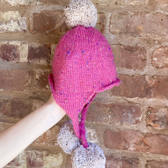 Triple pompom - Berretto per bambini
4