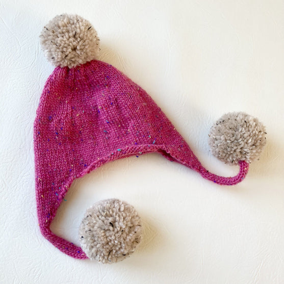 Triple pompom - Berretto per bambini
5