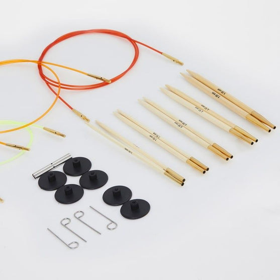 Bamboo - Set principiante - Ferri circolari intercambiabili - KnitPro
4