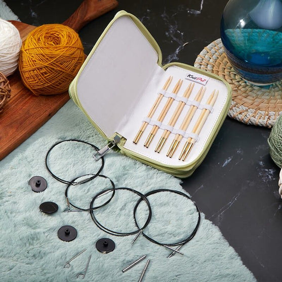 Set di ferri circolari intercambiabili Bamboo Starter - KnitPro
4