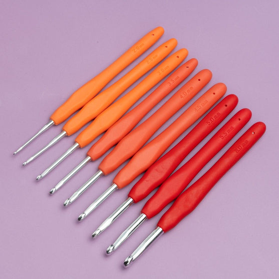 Set Uncinetti Easy Touch - Berry - 9 dimensioni - Hobbii
9
