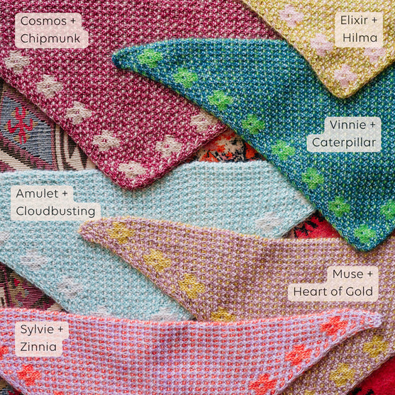 Pressed Flowers Kerchief - Bandana a mosaico
11
