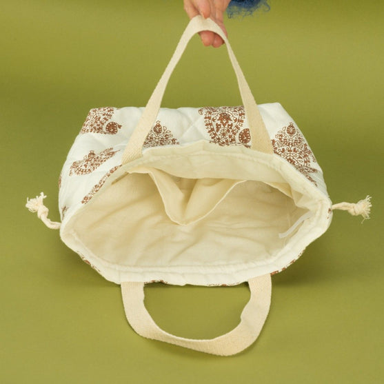 Borsa porta proggetto trapuntata con coulisse - Hobbii
4