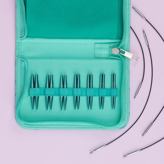 Set di ferri circolari intercambiabili Mini Stellar - Smeraldo - Hobbii
3