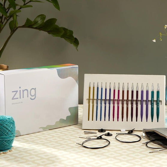 Set di ferri circolari intercambiabili Zing - Melodies of Life - KnitPro
4