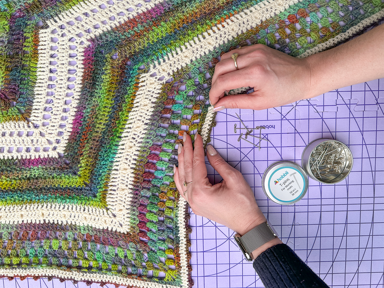 How to Wash and Block Your #BeYourOwnStarCAL Shawl