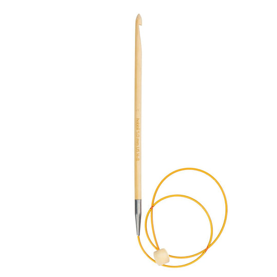 Uncinetto tunisino in bamboo con cavo - 50 cm - Hobbii