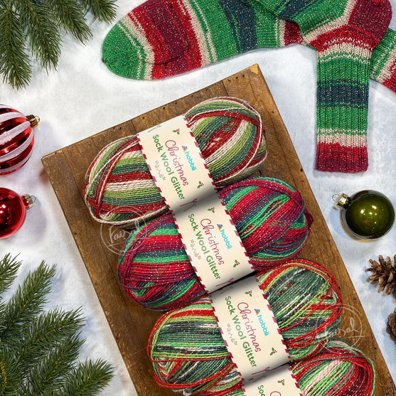 

Christmas Sock Wool Glitter (Edizione Limitata) - Hobbii
9