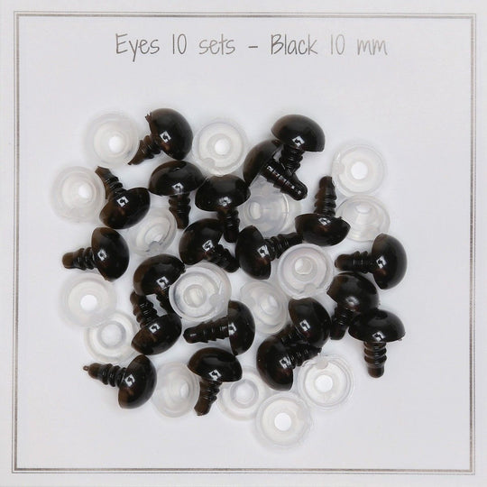 Occhi con clip di sicurezza - 10 mm - Go Handmade
