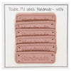 

Etichette "Handmade" - cuoio PU - 5 x 1,5 cm - Go Handmade
1