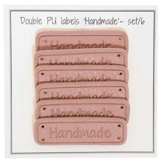 

Etichette "Handmade" - cuoio PU - 5 x 1,5 cm - Go Handmade
1