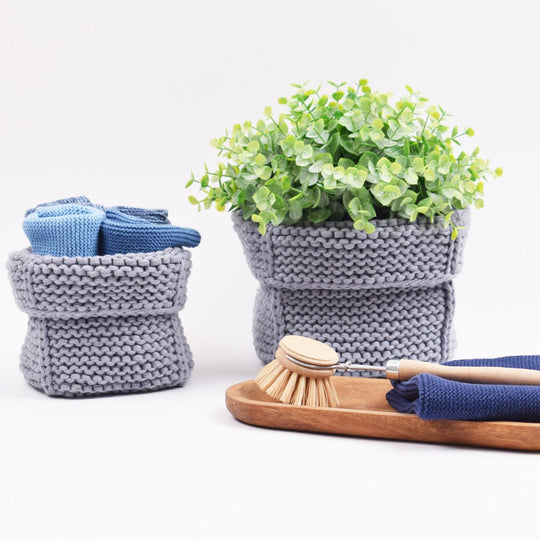 Cestino quadrato due taglie - Knitted