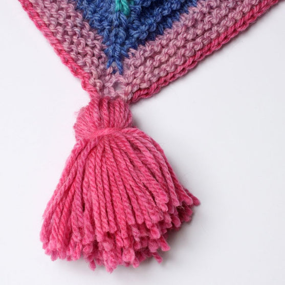 

Scialle lavorato a maglia con motivo in rilievo
4